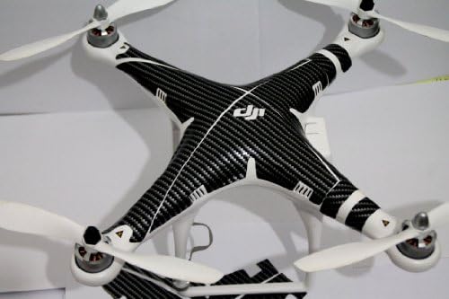 Carbon Decal sticker wrap vynil skin compatible with Dji Phantom 2 vision