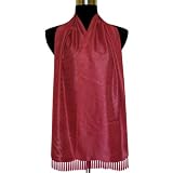 Beautiful vibrant Red Tone Self Design Semi Silk Rectangular Scarf, A gift For Her (Free Shipping) scrf0036r