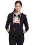 Paul Frank Junior's Julius Flat Bill Cap Hoodie,Black,Large
