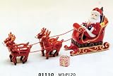 Porcelain Hinged Boxes North Pole Santa Clause Sleight Sled Reindeer Carriage Keepsake Trinket Box