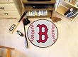 Boston Red Sox Baseball 29" Round Floor Mat (Rug) - Boston Red Sox MLB Baseball