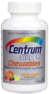 Centrum Silver Multivitamin Chewables, Citrus Berry, 60 ct