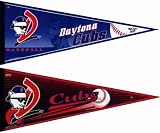 2 Daytona Cubs Minor League Baseball Pennants - Lot of 2