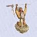 Praying chief statue Indian Style with spear Sculpture