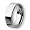 Flat Rounded Edge Polished Tungsten Carbide Ring (8.0 mm) - Size 7.0