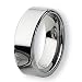 Flat Rounded Edge Polished Tungsten Carbide Ring (8.0 mm) - Sizes 7-13