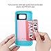 Galaxy S6 Case, S6 Case, ULAK 2in1 Hybrid Dual Layer Slim Protective Case Cover for Samsung Galaxy S6 (Plastic Hard Shell and Flexible TPU) (Baby Pink/Light Blue)
