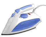 Kalorik DA-14492 1200-Watt Burst-of-Steam Steam Iron, White/Blue