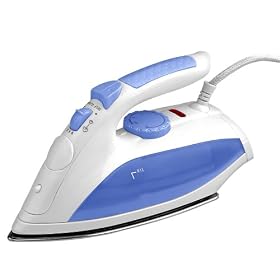 Kalorik DA-14492 1200-Watt Steam Iron, White and Blue