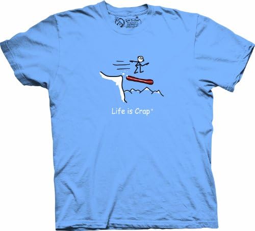 Life is Crap - Snowboard Off Cliff-4X