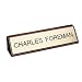Plastic Name Plate On Wood, 2x8