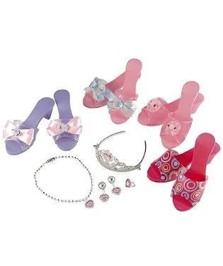 dress-up shoes and jewellery set