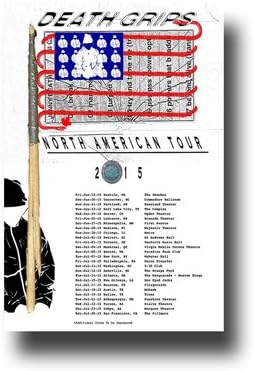 Death Grips Poster - 2015 Us Tour 11 X 17 No Love Deep Web Admat