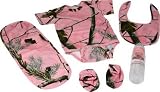 River's Edge 5-Piece Baby Onsey, Bib, Pad, Booties, and Bottle Combo Pack, Adorable Realtree AP HD Pink Design