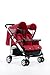 Zooper Tango Stroller, Red Waves