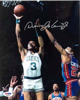 Dennis Johnson Boston Celtics Autographed/Hand Signed Vs. Earl Cureton 8x10 Photo (PSA/DNA)