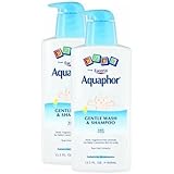 Aquaphor Baby Gentle Wash & Shampoo Tear Free, Fragrance Free Mild Cleanser, 13.5 Ounce