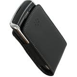 RIM Pocket Case for BlackBerry Tour - Leather - Black
