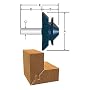 BOSCH 84508M 3-1/8-Inch Diameter 1-3/8-Inch Cut Carbide Tipped Lock Miter Router Bit 1/2-Inch Shank