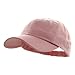 Wholesale Low Profile Dyed Soft Hand Feel Cotton Twill Caps Hats (Light Pink) - 21208