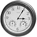 Wall Clock Hidden Camera with Thermometer and Hygrometer - Wireless - Black and White