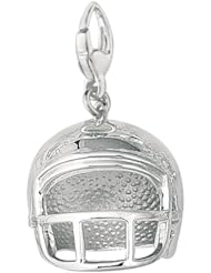 Sterling Silver LARGE FOOTBALL HELMET Charm