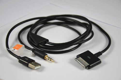iPhone 3.5mm Audio and USB Dock Cable / AUX Cable