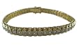 Gold Square Shaped CZ Diamond Tennis Bracelet - White CZ Diamond Square Shaped Gold Tennis Bracelet