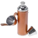 GSI Outdoor Glacier Stainless Leather Wrapped Flask