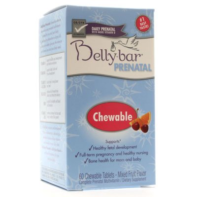 Bellybar (Nutrabella) Prenatal Vitamin, 60 Chewables ( Multi-Pack)