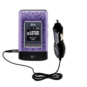 Chargeur Voiture; Allume cigare Rapide pour LG Lotus - Marque Gomadic avec Technologie TipExchange (�change-embout)