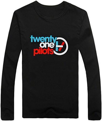 Jessie Wear Fans Twenty One Pilots Band Logo T shirt (L, Black Style 2)