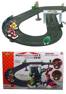 Childrens Toyshop  Used : 1:43 R/C Mario Kart DS Race Set (Mario & Yoshi)