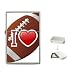 Flip Top Lighter of I Love Football (Raiders, Steelers, Chargers, Titans, Cardinals, Bears, Cowboys, Packers, Giants, Eagles, 49ers, Seahawks, Buccaneers, Redskins)