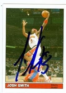 Josh Smith Autographed/Hand Signed Basketball Card (Atlanta Hawks) 2005 Topps Bazooka #2 MINI