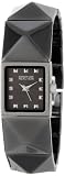 Kenneth Cole Women`s RK4118 Reaction Square Analog Raise Pyramid Studded Watch