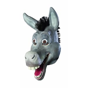 Rubie?s Costume Co Shrek 3/4 Vinyl Mask, Donkey