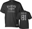 Tim Brown Reebok Vintage Name and Number Oakland Raiders T-Shirt