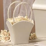 Ivory Flower Girl Basket