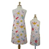 Robots Adult & Kids Matching Reversible Apron Set