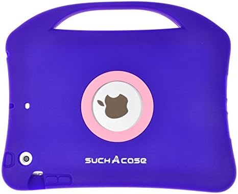 suchAcase Anywhere Series Child Safe Kids Friendly Soft Protective Cover Case for Apple iPad Mini 1 & 2 Retina Display (Purple)