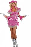 Womens MED/LG (8-12) Pink Cowgirl Diva Costume (Guns/Holster Not Included)