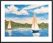 Art Poster Metal Framed Print - Hills Beyond - Artist: Jared Burns- Poster Size: 30 X 24