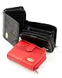 LADIES LEATHER PATCHWORK PURSE NOTECASE (4821) (BLACK)