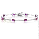 STUDIO 925: *BRADFORD RUBY CZ BRACELET*