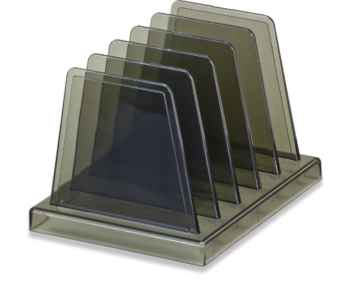Officemate Small Standard Sorter, 5 Compartments, 4.125 x 5 x 3.5 Inches, Smoke (21201)