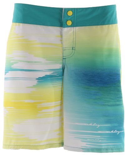 Oakley Sunset Boardshorts Green Print Womens