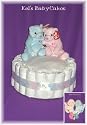 1 Tier TWINS Baby Diaper Cakes