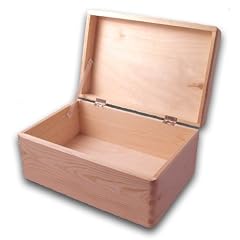 gro�e Aufbewahrungsbox/ Holzkiste mit Deckel Kiefer unbehandelt