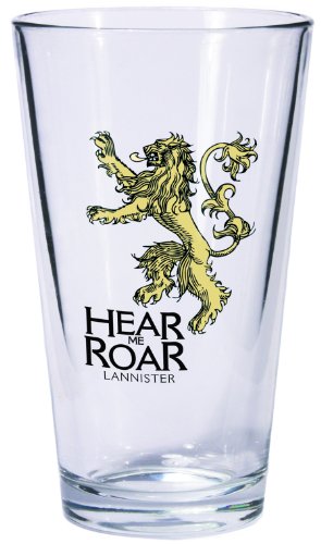 Game of Thrones Pint Glass: Lannister